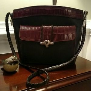 Brighton Organizer Purse Classic Brown and Black